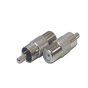 RCAM-FF (RCA TO F Female Adapter RG6 -10 Pack)