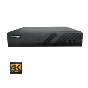 A2316GR-P16 (CTViSION 16ch 12MP 4K NVR with AI Active Deterrence, 16 Built-in POE ports)