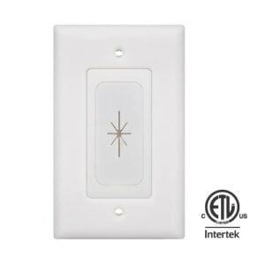 HJ8901 (Wall Plate With Flexible Cable Pass-Through)