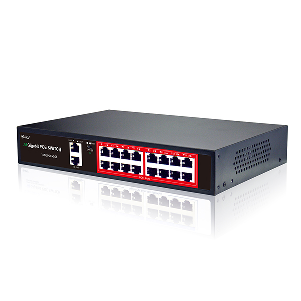 GPOE-2162 (16-Port Gigabit POE Switch + 2 Gigabit Uplink) - Image 2