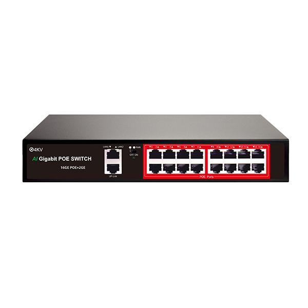 GPOE-2162 (16-Port Gigabit POE Switch + 2 Gigabit Uplink)
