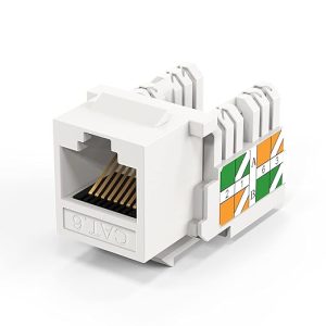 K6-L06W (CAT.6 RJ45 Keystone jack -25 Pack) White