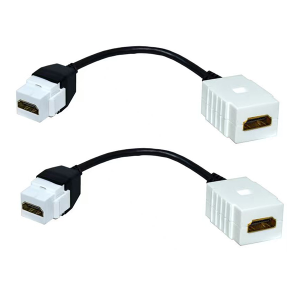 HDMI 4K Keystone Jack with 15cm pigtail (Two Pack)